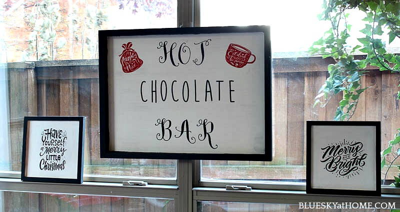 Hot Chocolate Bar Sign Hot Cocoa Bar Printable Table Sign Christmas Bi -  Design My Party Studio