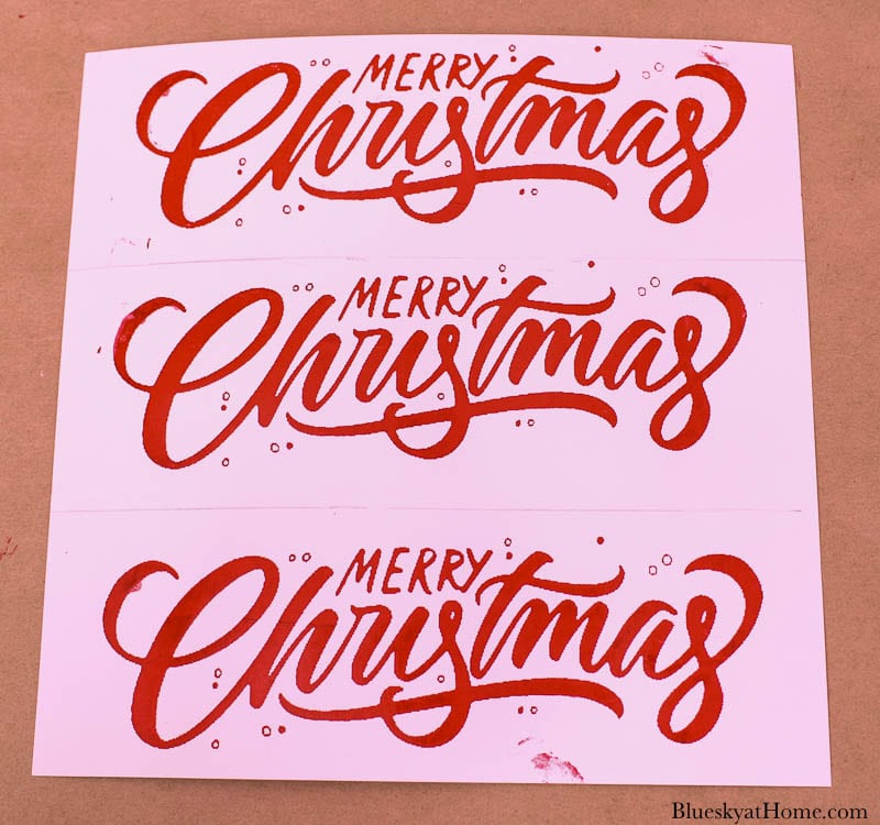 Merry Christmas bookmark