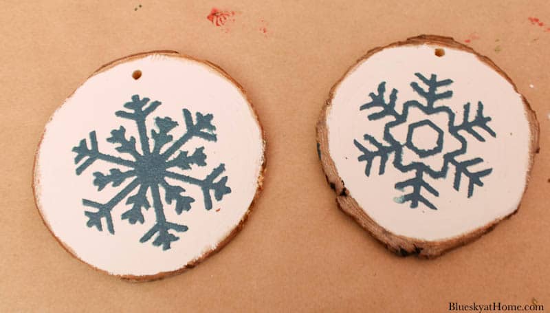 Christmas wood ornaments