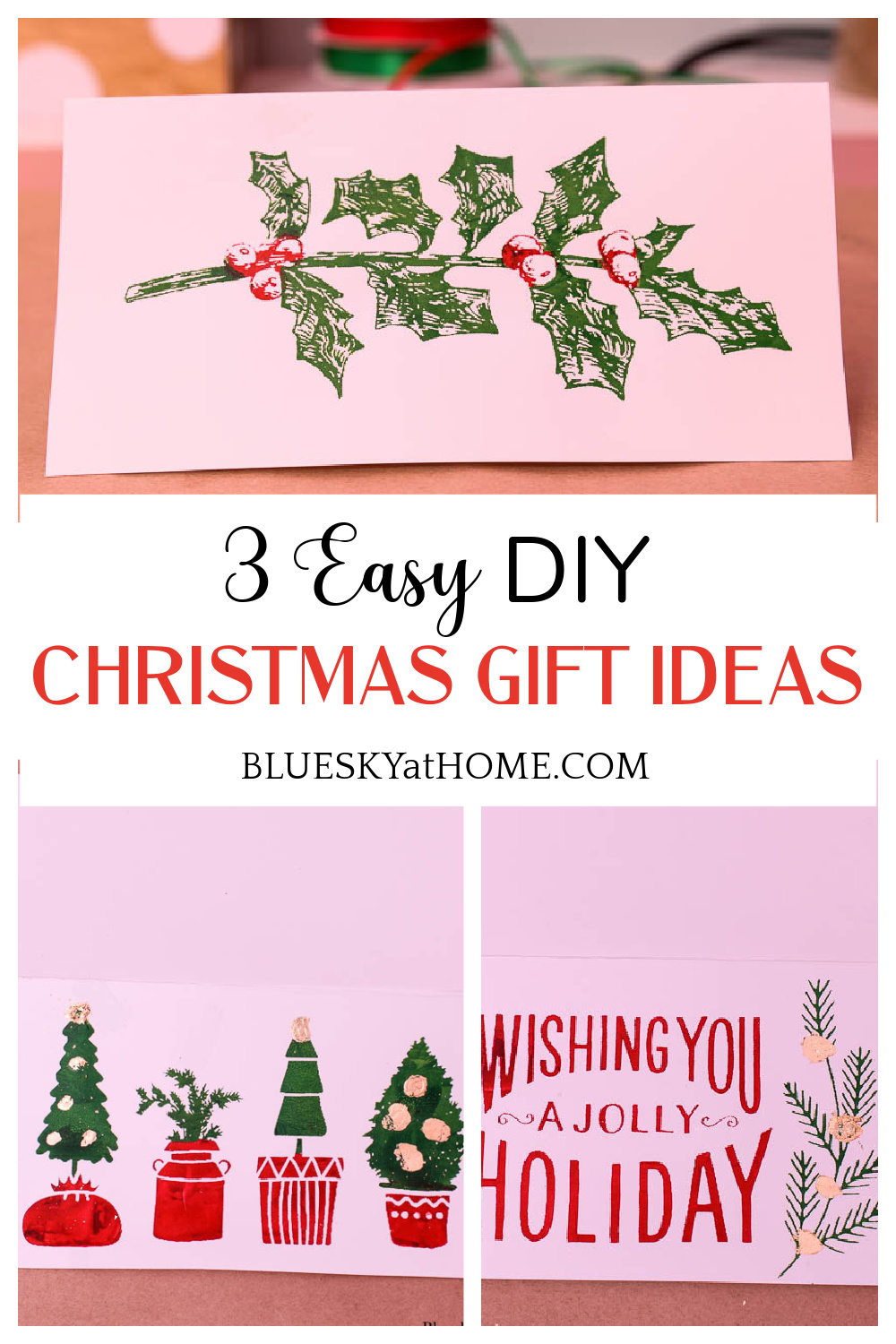 3 Easy DIY Christmas Gift Ideas - Bluesky at Home