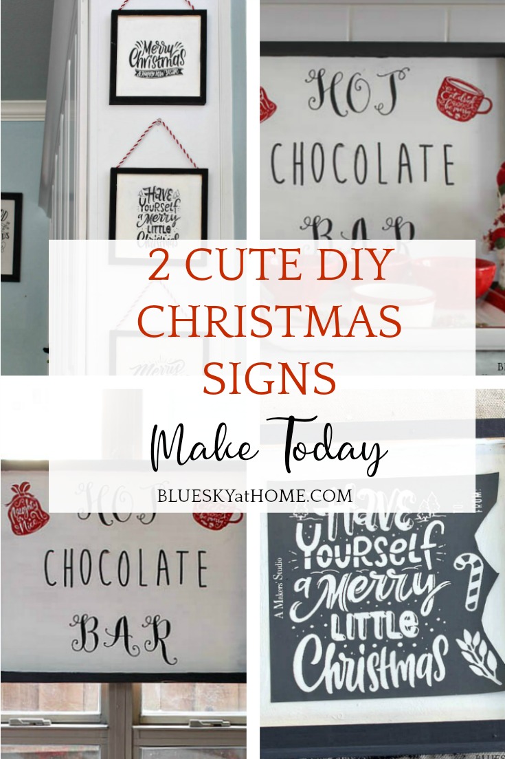 DIY Christmas signs
