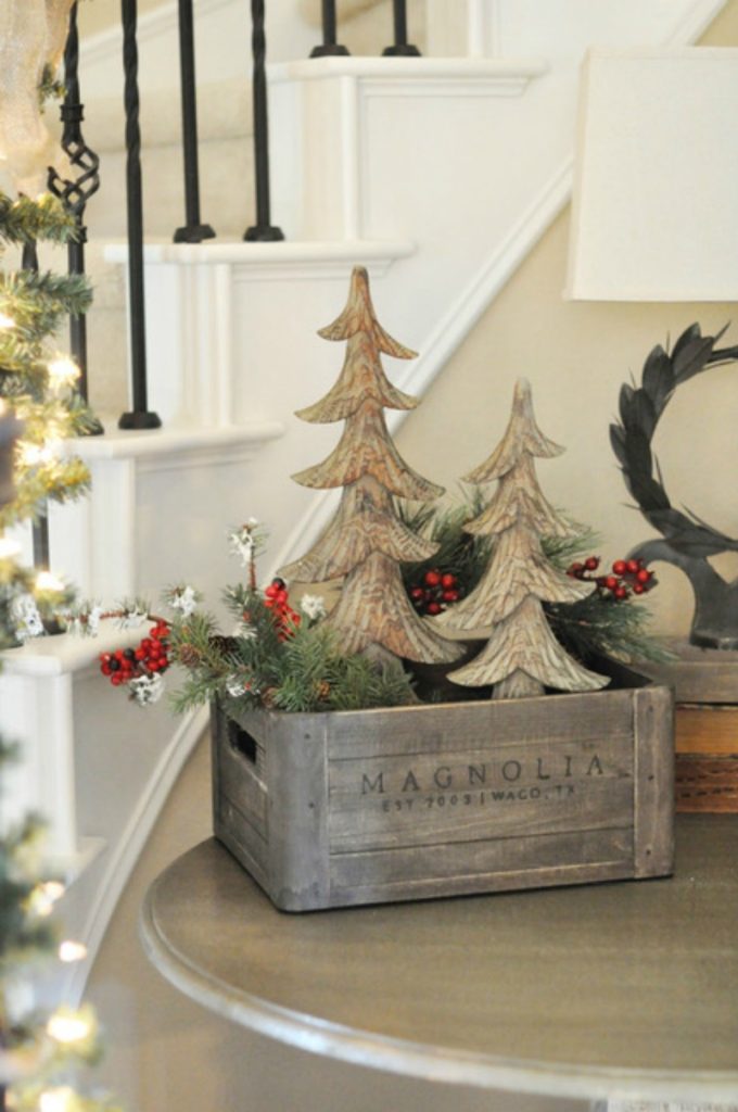 ways to Use a Box for Christmas Decor
