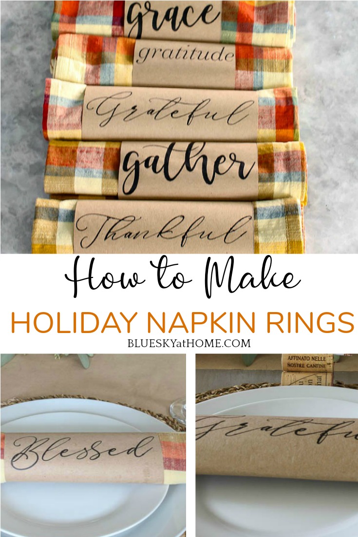 How to Make Napkin Rings for your Thanksgiving Table