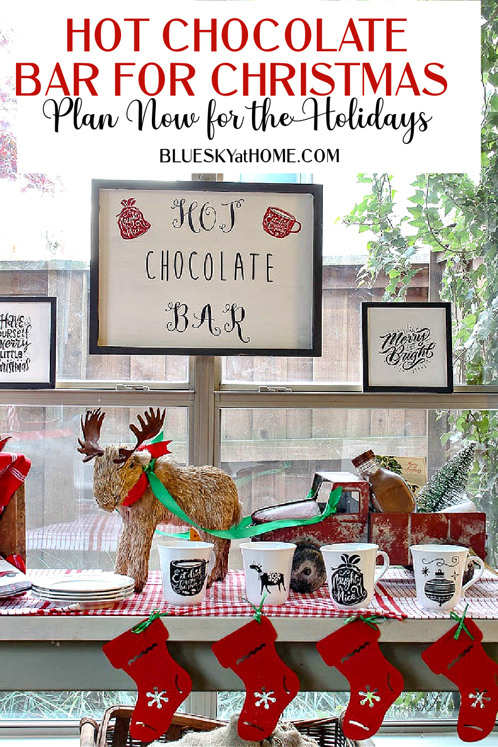 Hot Chocolate Bar Sign Hot Cocoa Bar Printable Table Sign Christmas Bi -  Design My Party Studio