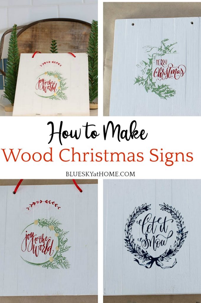 Wood Christmas Signs