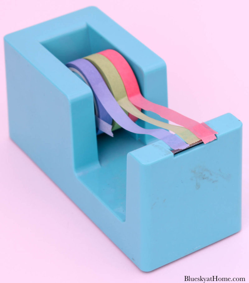 washi tape on tape dispenser