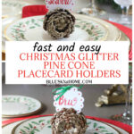 Christmas Pinecone Place Card Holders