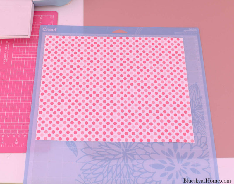 pink scrapbook paper