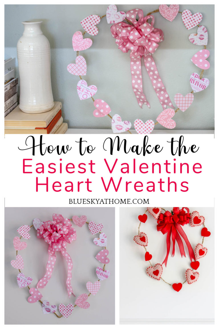 How to Make the Easiest Valentine Heart Wreath