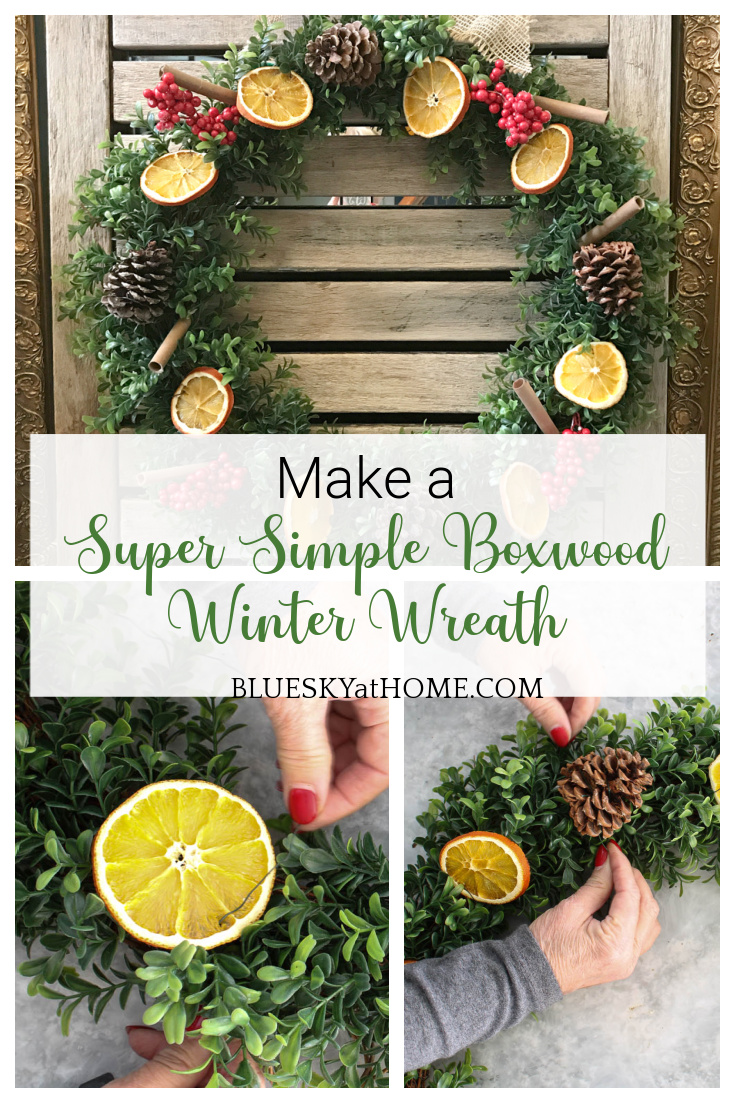 How to a Make Simple Boxwood Winter Wreath