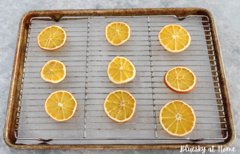 baked sliced oranges