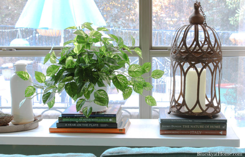 early spring sofa table