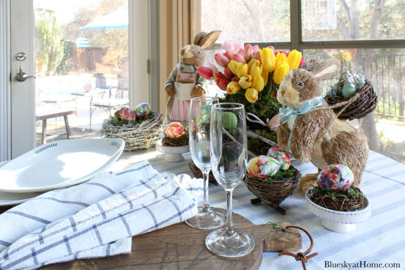 Rustic Easter Tablescape