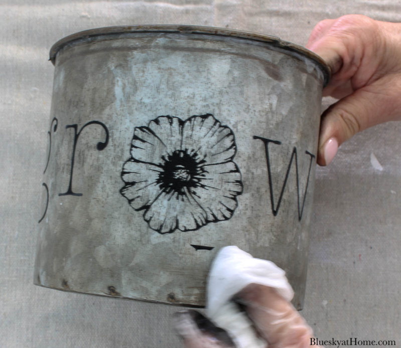 DIY spring flower stencil