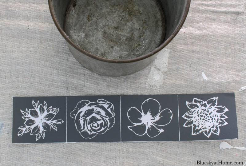 DIY spring stencil