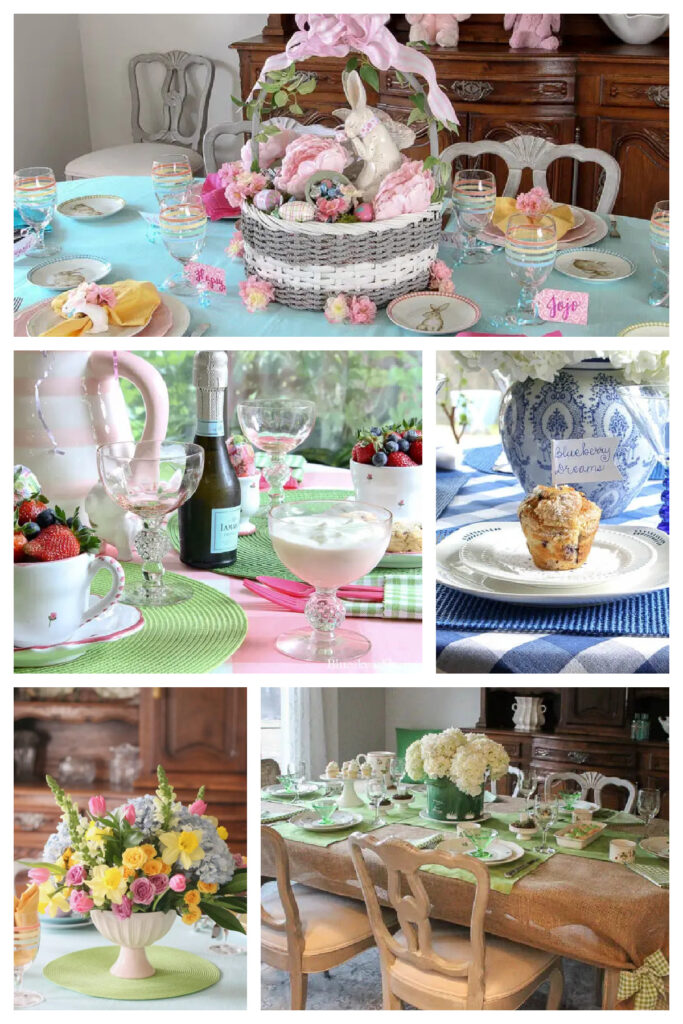 spring and Easter tablescapes