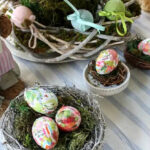 rustic Easter tablescape