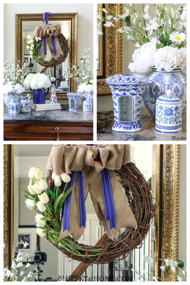 Celebrate Spring with a Blue and White Entry