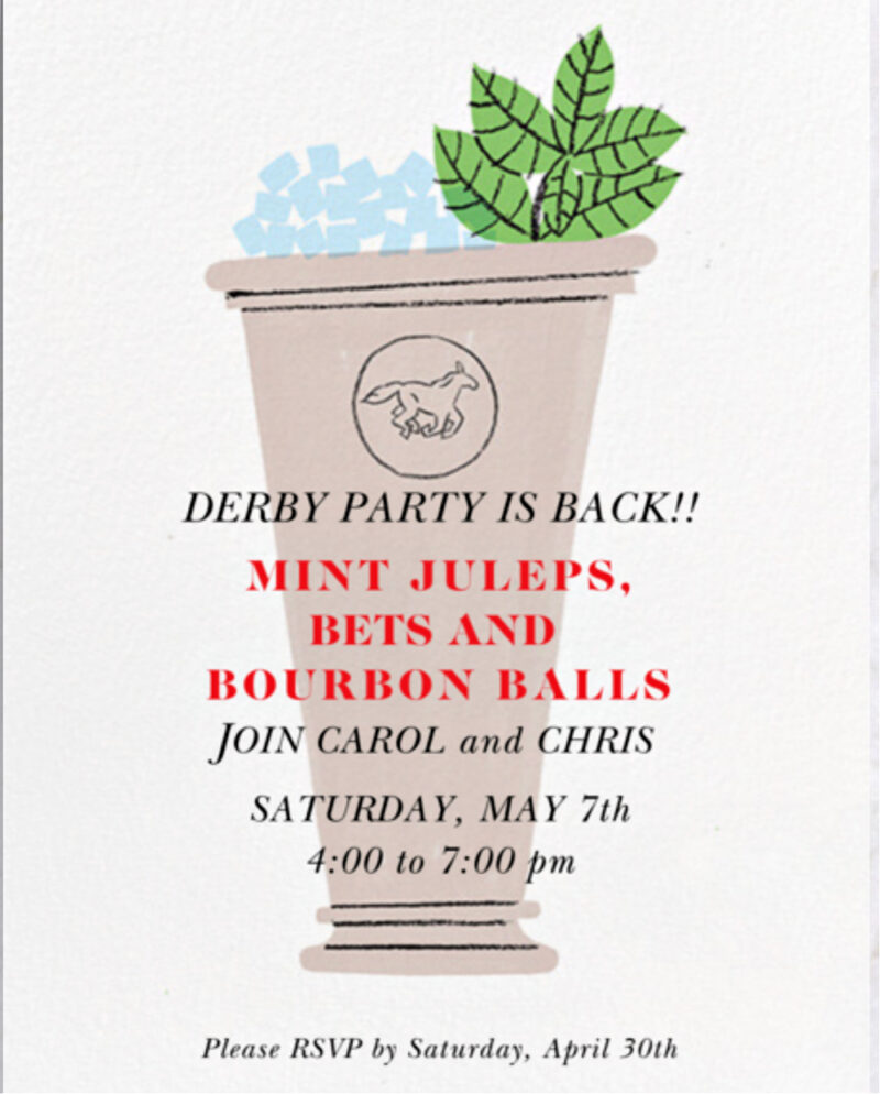 Kentucky Derby Invitation