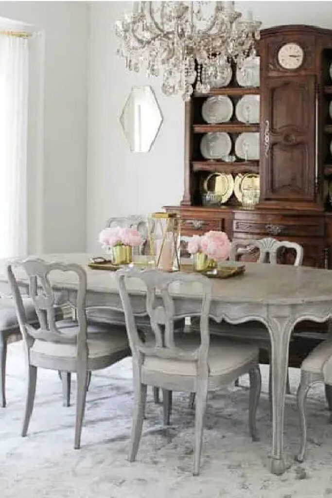 How to Paint a Vintage Dining Table Bluesky at Home