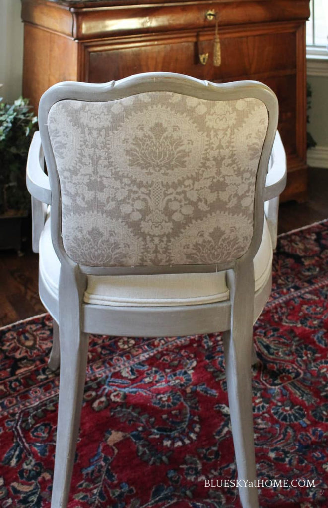 reupholstered dining room chair