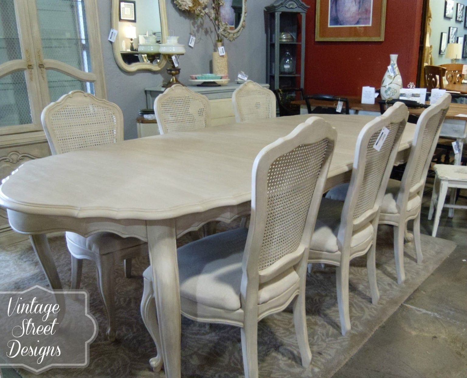 How to Paint a Vintage Dining Table - Bluesky at Home