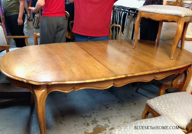 vintage dining table