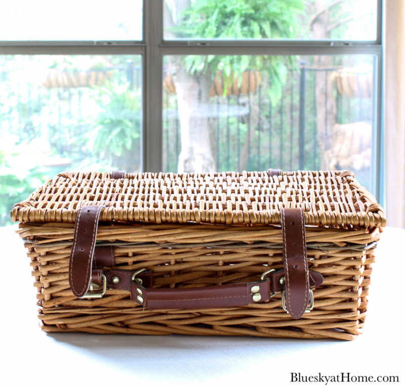 wicker picnic basket