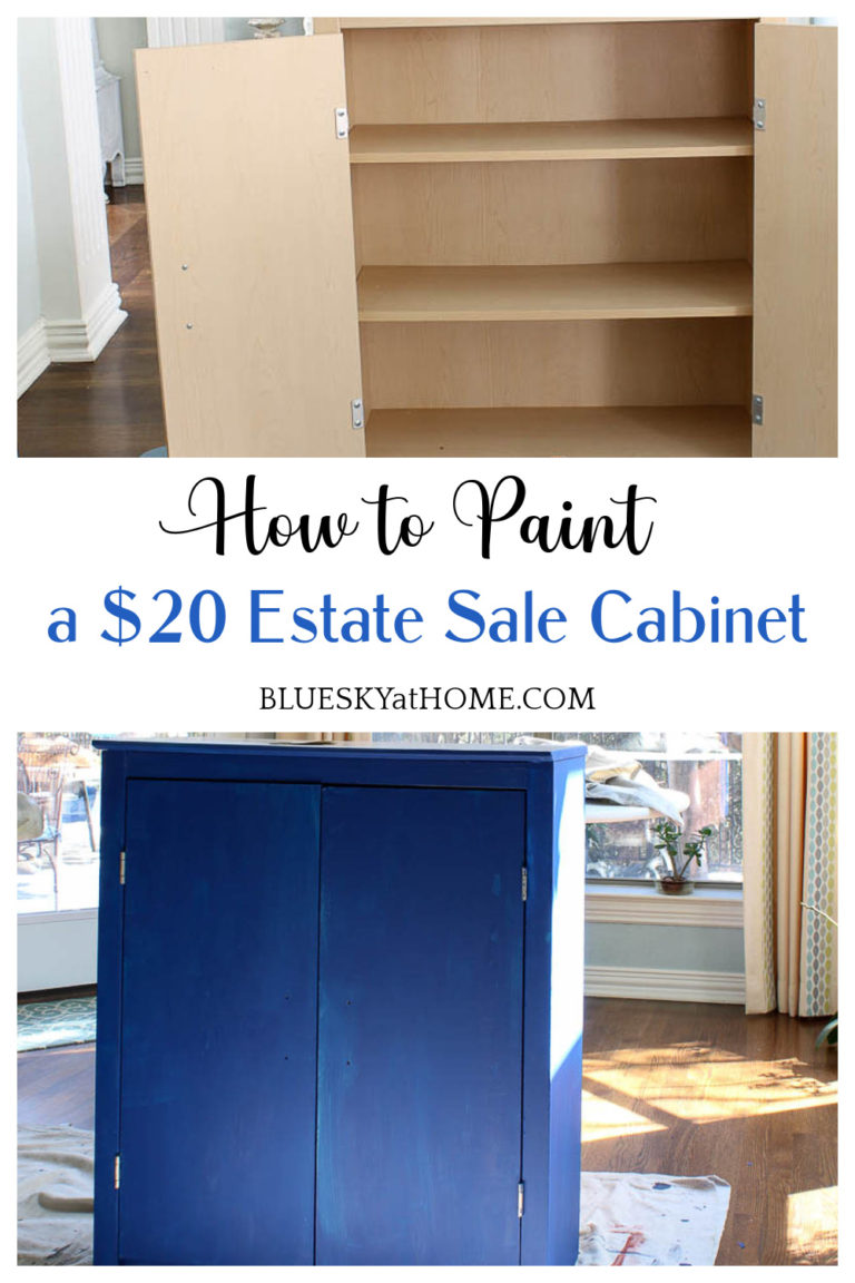 How to Paint an Estate Sale Cabinet