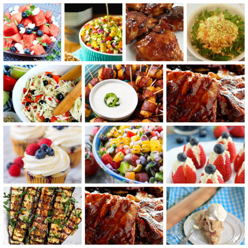collage of Memorial Day recipes