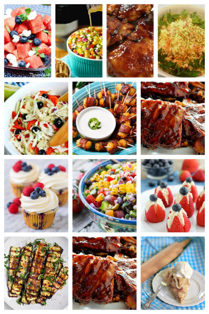 collage of Memorial Day recipes