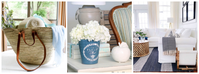 collage of three home decor images