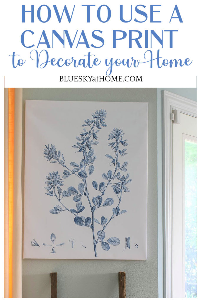 how to use a canvas print to decorate your home