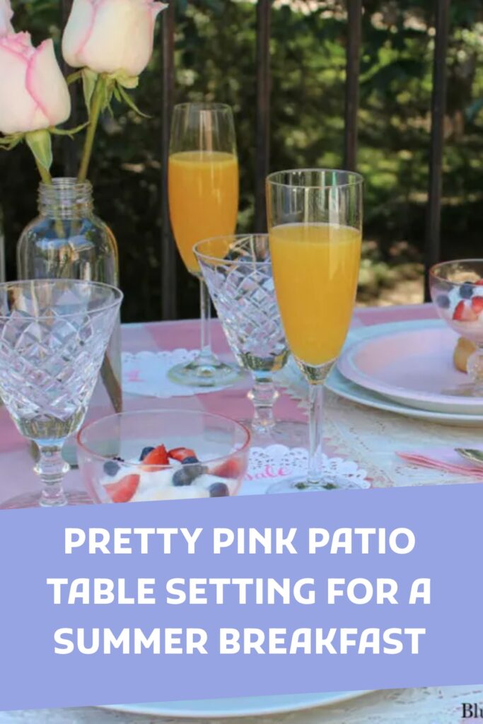 Patio Table Setting