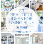 ways to use blue in home decor
