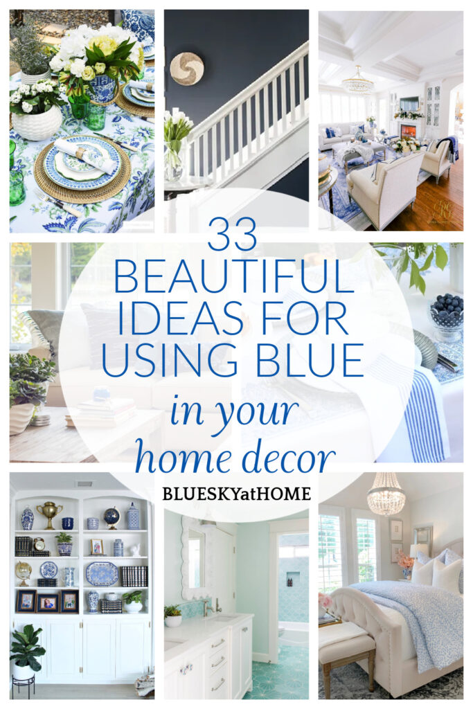 ways to use blue in home decor