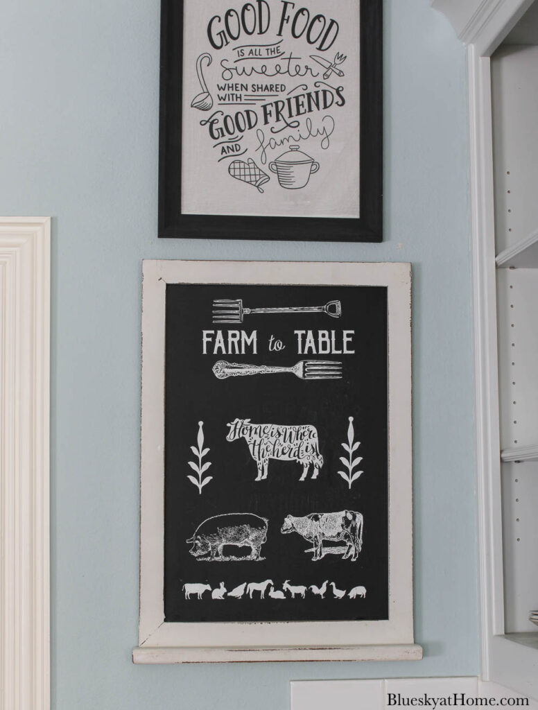 farmhouse chalkboard sign