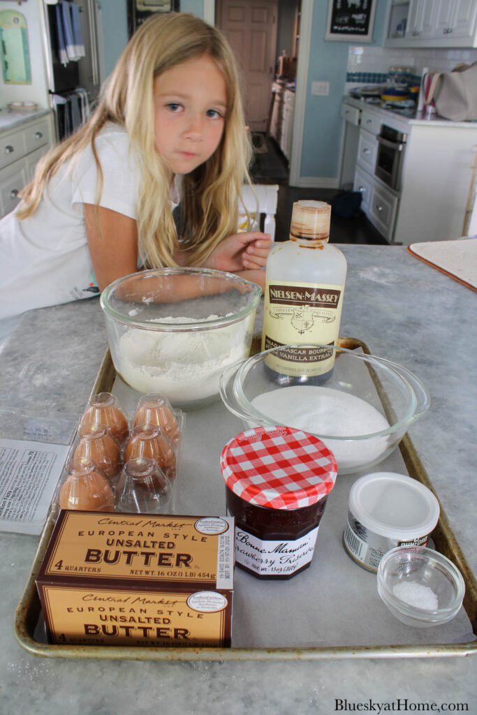 ingredients for vanilla cake