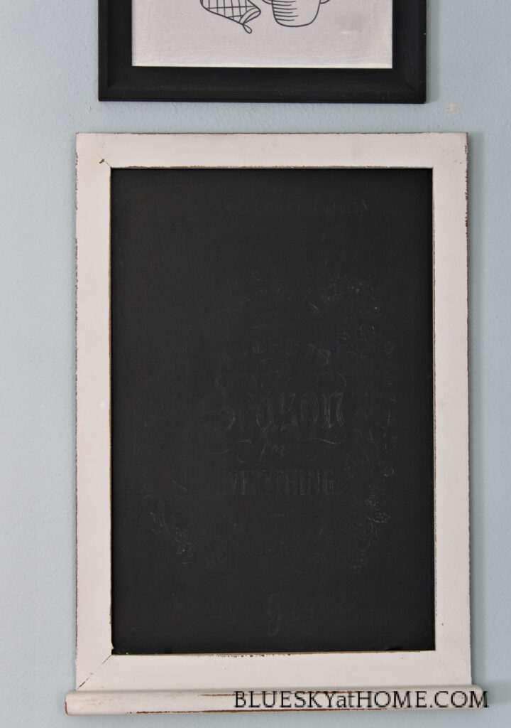 chalkboard on wall