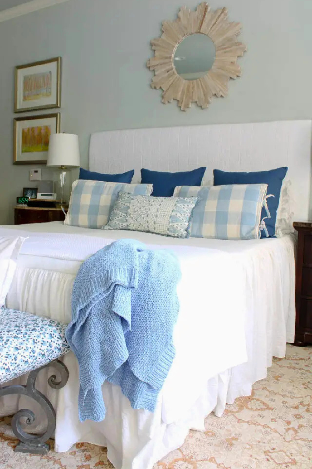 How to Make a Fabric-Covered Headboard - Bluesky at Home