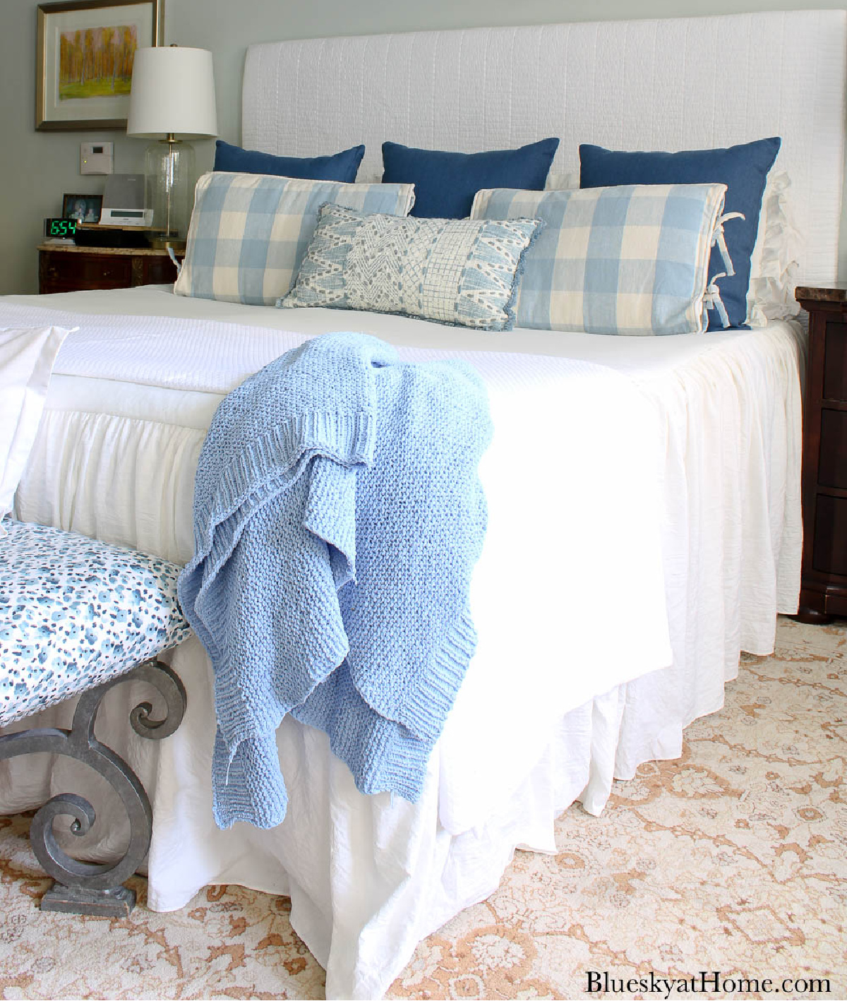 How to Make a Fabric-Covered Headboard - Bluesky at Home