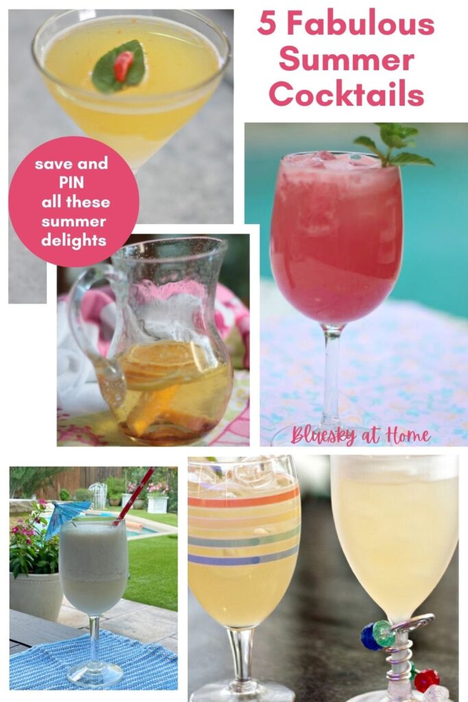 5 Amazing Yummy and pretty summer cocktails
