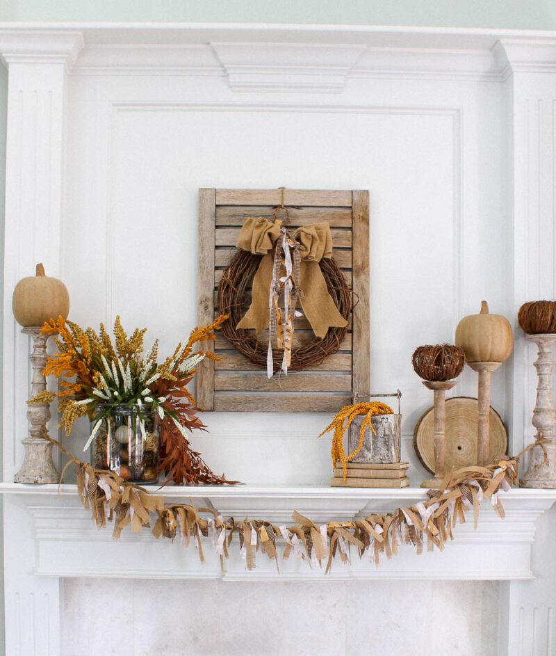 Burlap Mantel Garland