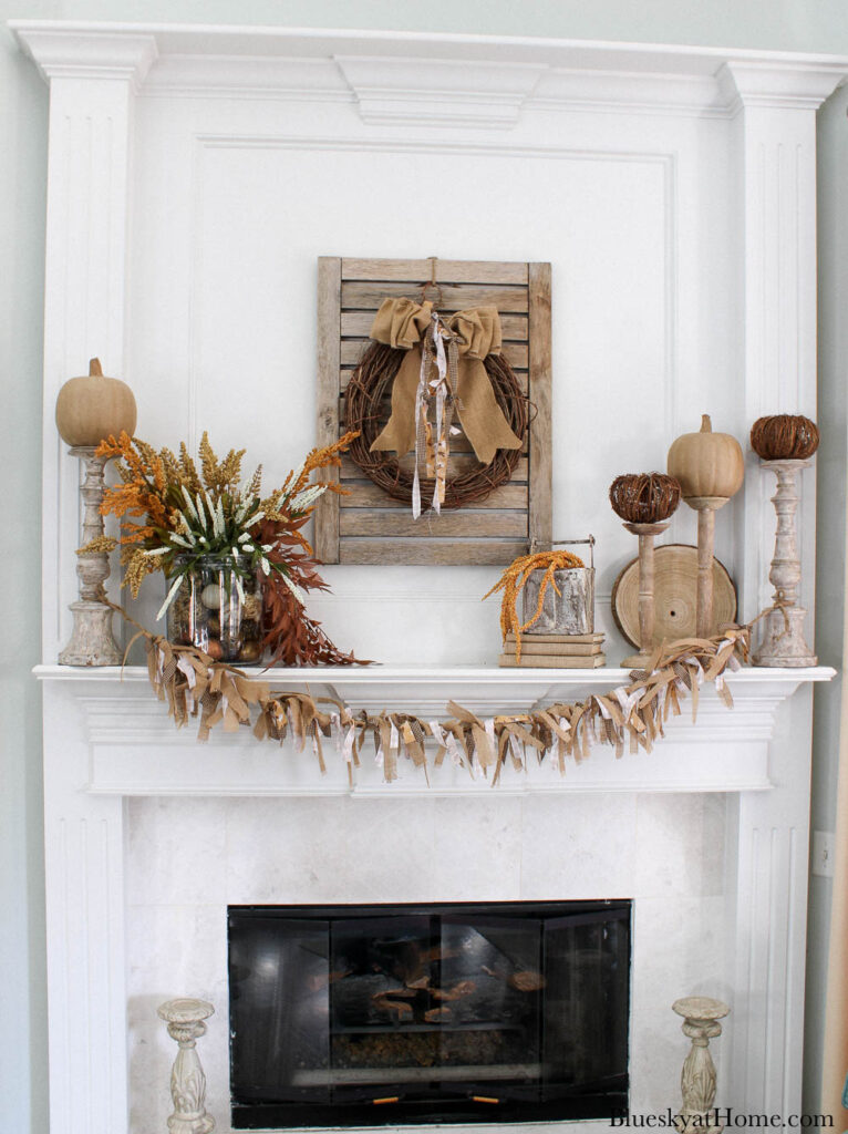 simple fall mantel