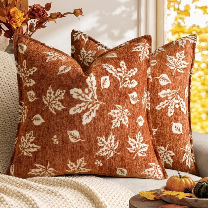 fall leaf pillow