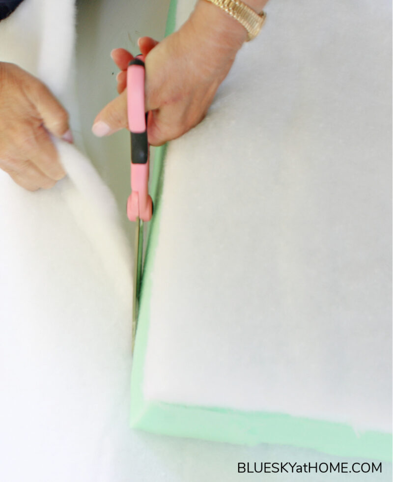 How to Make A No-Sew Bench Cushion