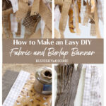 Fabric and Burlap Banner