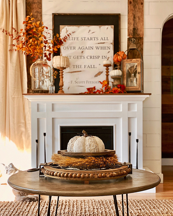 Fall Mantel and a Craft Project - Our Southern Home