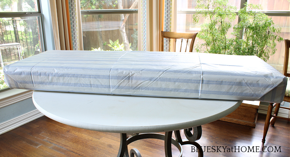 How to Make A NoSew Bench Cushion Bluesky at Home