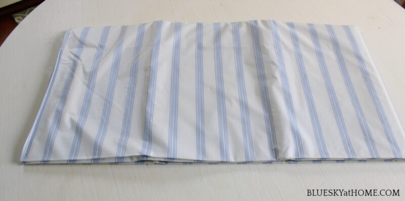 blue and white stripe cushion fabric